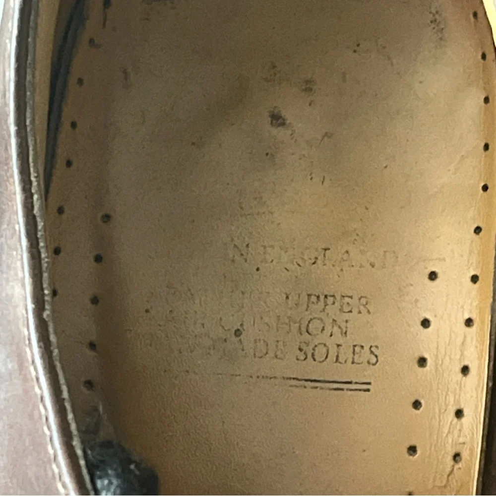 Vintage Doc Dr Martens 1561 Made in England 4 Eyelet Oxford Brown Leather Shoes